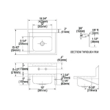 Elkay® CHSB1716C Handwash Sink Package, Rectangle Shape, 15-1/2 in W x 13 in D x 16-3/4 in H, Wall Mount, Stainless Steel, Buffed Satin