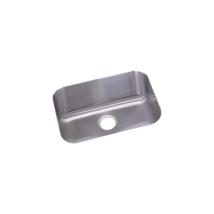 Elkay® DXUH2115 Dayton® Kitchen Sink, Radiant Satin, Rectangle Shape, 21 in L x 15-3/4 in W x 8 in D Bowl, 23-1/2 in L x 18-1/4 in W x 8 in H, Undermount, 18 ga 304 Stainless Steel