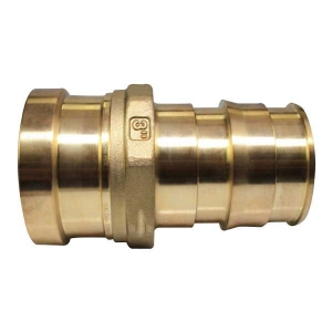 Uponor LFP4513030 ProPEX® Press Adapter, 3 x 3 in Nominal, PEX x Copper End Style, LF Brass