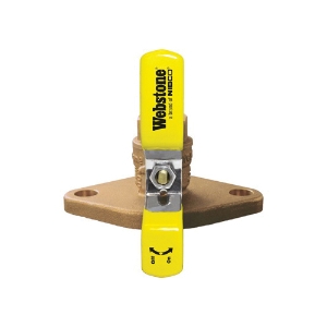 Webstone The Isolator® 40405 4040 Standard Uni-Flange Ball Valve, 1-1/4 in Nominal, FNPT x Flange End Style, Forged Brass Body, Full Port, PTFE Softgoods