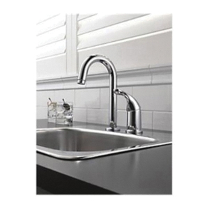 DELTA® 1903-SS-DST Bar/Prep Faucet, Classic, Stainless Steel, 1 Handle, 1.5 gpm