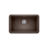 Blanco 401733 Ikon Apron Front Composite Sink, Rectangle Shape, 30 in W x 10 in D x 19 in H, Granite, Café