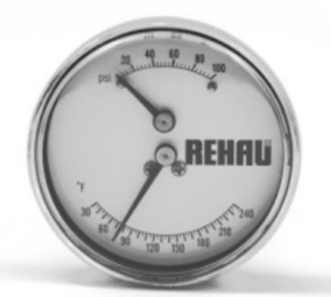 REHAU® 266417-001 Combination Temperature/Pressure Gauge