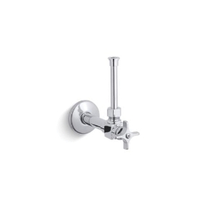 Kohler® 7653-CP 1/2 in Angle Supply With Stop, Cross Handle and Rigid Vertical Tube, Polished Chrome