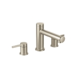 Moen® T393BN Align™ Roman Tub Faucet, 10 in Center, Brushed Nickel, 2 Handles, Function: Traditional