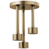 Brizo® 81335-GL Pendant Raincan Shower Head, Litze®, 2 gpm, 1 Sprays, Ceiling Mount, Luxe Gold