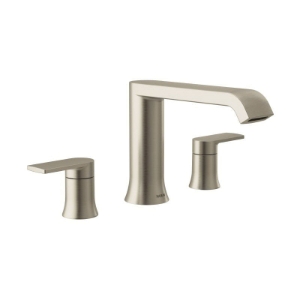 Moen® T908BN Roman Tub Faucet, Genta™, 10 in Center, Brushed Nickel, 2 Handles