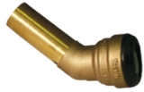 EPC TECTITE™ 10188116 206-2 Large Diameter Street Push Elbow 45 deg Street Push Elbow, 2 in Nominal, Fitting x C End Style, Brass