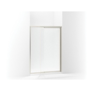 Sterling® 1505D-48N 1500 Pivot Shower Door, Tempered Glass, Framed Nickel Frame, 42 to 48 in Opening Width, 1/8 in THK Glass