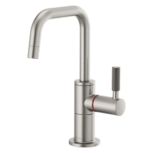 Brizo® 61353LF-H-SS Litze® Instant Hot Faucet, 1 gpm at 60 psi Flow Rate, Stainless Steel, 1 Handle