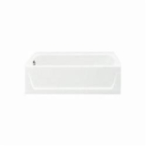 Sterling® 71171112-0 Bathtub, Ensemble™, 60-1/4 in L x 30-1/4 in W, Left Drain, White