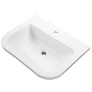 Gerber® G0012882 Wicker Park™ Self-Rimming Bathroom Sink, Rectangular Shape, 24-1/2 in W x 19-1/4 in D x 7-1/2 in H, Vitreous China, White