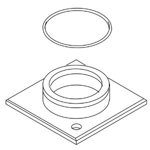 Kohler® 1001118-CP Escutcheon Assembly Chrome