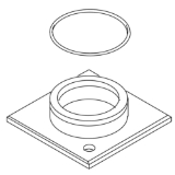 Kohler® 1001118-CP Escutcheon Assembly, Polished Chrome