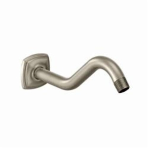 Moen® 161951BN Curved Shower Arm, 8 in L, 1/2 in IPS, Brushed Nickel