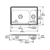 Elkay® LKB722C Sensor Scrub/Handwash Faucet, 2 gpm Flow Rate, 10-7/8 in H Spout, Polished Chrome, Function: Touchless