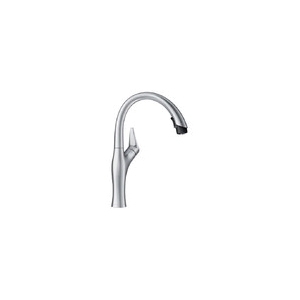 Blanco 442037 Artona Kitchen Faucet with Dual Spray, 1.5 gpm, Stainless, 1 Handle, 1 Faucet Hole, Traditional