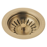 DELTA® 72010-CZ Kitchen Sink Flange and Strainer, 4-1/2 in Nominal, 4-1/2 in OAL, Tailpiece Connection, Brass, Champagne Bronze