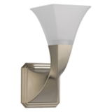 Brizo® 697030-BN Virage® Transitional Single Sconce Light, 120 VAC, Brushed Nickel Housing, 1 Lamp