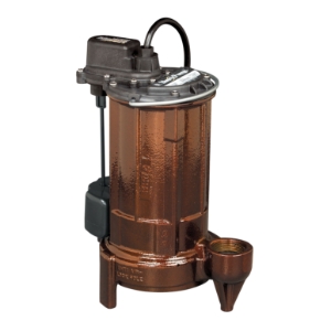 Liberty Pumps® 287 Submersible Sump Pump, 63 gpm Flow Rate, 1-1/2 in Outlet, 1 ph, 1/2 hp, Cast Iron
