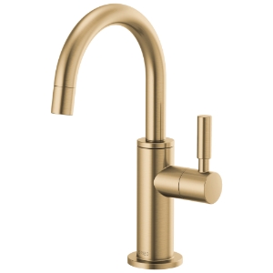 Brizo® 61320LF-C-GL Solna® Beverage Faucet, 1.5 gpm at 60 psi Flow Rate, Luxe Gold, 1 Handle