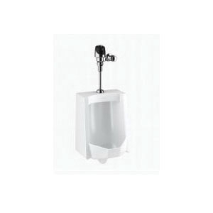 Sloan® 10001401 WEUS-1000 Standard Urinal and Flushometer, 0.125 gpf Flush Rate, Top Spud, Wall Mount, Polished Chrome