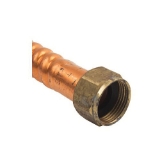 BrassCraft® Copper-Flex™ WB00-18N Water Heater Connector, 3/4 in, FNPT, 18 in L, 125 psi, Corrugated Copper