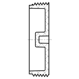 Lesso® 3in PVC DWV Flush C.O. Plug (MPT) LP110-030