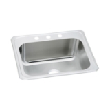 Elkay® DCR2522103 Pursuit™ Laundry Sink, Rectangle Shape, 25 in W x 10-1/4 in D x 22 in H, Top Mount, Stainless Steel, Brushed Satin