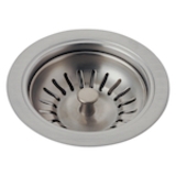 DELTA® 72010-SS Kitchen Sink Flange and Strainer, 4-1/2 in Nominal, 4-1/2 in OAL, Tailpiece Connection, Brass, Stainless