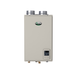 AO Smith® 100123492 ATI-140H Tankless Water Heater, Natural Gas Fuel, 120000 Btu/hr Heating, Indoor/Outdoor: Indoor, Condensing, 6.6 gpm Flow Rate, Direct/Power Vent, 3 in, 4 in Vent, 0.9, Commercial/Residential