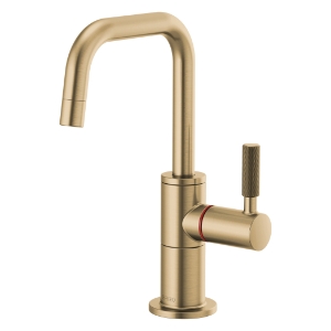 Brizo® 61353LF-H-GL Litze® Instant Hot Faucet, 1 gpm at 60 psi Flow Rate, Luxe Gold, 1 Handle
