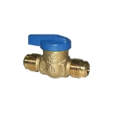 Legend Blue Top™ 102-313 T-3000 1-Piece Ball Valve With Handle, 1/2 in Nominal, Flare End Style, Forged Brass Body, NBR Softgoods