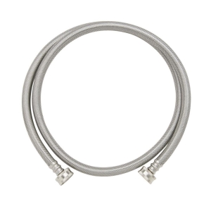 PlumbShop® PLSL12-60WA F Dishwasher Connector, 3/4 in Nominal, FIP End Style, 60 in L, 125 psi Working, Stainless Steel