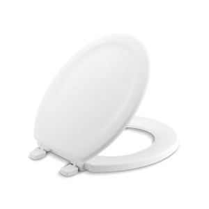 Kohler® 4648-0 Stonewood® Toilet Seat, Round Bowl, Closed Front, Wood, White
