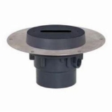Sioux Chief Halo™ 822-3PF Adjustable Floor Drain with Deck Flange and Coring Plug, 3 in Outlet, Hub Connection, PVC Drain
