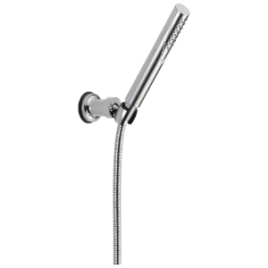 DELTA® 55085 Premium Wall Mount Hand Shower, Compel®, 1 Shower Head, 2 gpm, 60 to 82 in L Hose, 1/2-14 Male NPSM Connection, Chrome