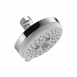 Hansgrohe 04071000 Croma E 100 3-Jet Shower Head, Number of Spray Type: 3, Full/Pulsating Massage/Intense Turbo Spray, 2.5 gpm Max Flow, Wall Mount, Polished Chrome