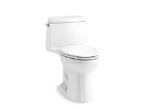 Kohler® 30811-0 1-Piece Toilet, Santa Rosa™, Elongated Bowl, 16-9/16 in H Rim, 12 in Rough-In, 1.6 gpf Flush Rate, White