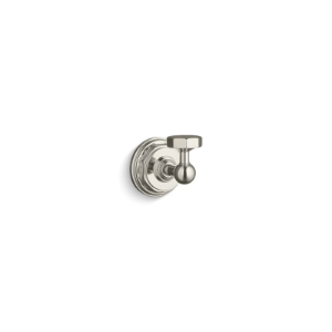 Kohler® 13113-SN Robe Hook, Pinstripe®, 1 Hook, 2-11/16 in OAD x 2-1/2 in OAH, Metal, Vibrant® Polished Nickel