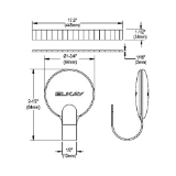 Elkay® LKSMHOOK e-Dock SinkMate Hook, Stainless Steel