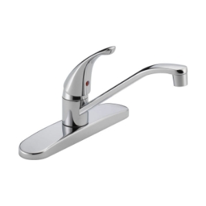 Peerless® P110LF Core Kitchen Faucet, 1.8 gpm Flow Rate, 360 deg Swivel Spout, Polished Chrome, 1 Handle