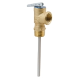 WATTS® 0066100 100XL Temperature/Pressure Relief Valve, 3/4 in Nominal, 150 psi Pressure, Brass Body