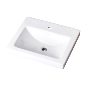 Gerber® G0012892 Wicker Park™ Above Counter Bathroom Sink, Square Shape, 20-7/8 in W x 17-3/4 in D x 7-1/8 in H, Vitreous China, White