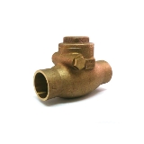 Milwaukee Valve 1510T-114 1510T Horizontal Swing Check Valve, 1-1/4 in Nominal, Solder Joint End Style, 300 lb WOG, Bronze Body, Domestic