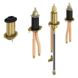 DELTA® R4707-PX Roman Tub Rough-In Kit, PEX (Crimp) Inlet x PEX (Crimp) Outlet, 60 psi Pressure, 18 gpm Flow Rate, Solid Fabricated Brass Body