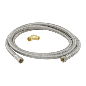 PlumbShop® PLS1-72DW6 F Dishwasher Connector, 3/8 in Nominal, FIP End Style, 72 in L, 125 psi Working, Polymer