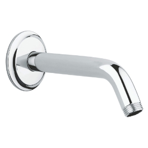 GROHE 27011000 Seabury™ Shower Arm, 6-1/4 in L, 1/2 in NPT
