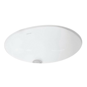 Sterling® 442040-0 Bathroom Sink With Overflow, Wescott®, Oval Shape, 17 in L x 13 in W x 7-7/8 in H, Under Mount, Vitreous China, Glossy White