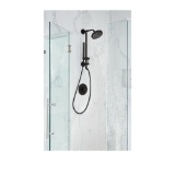 Moen® TS3661NHBL Wall Mount Shower Rail, Annex, Matte Black